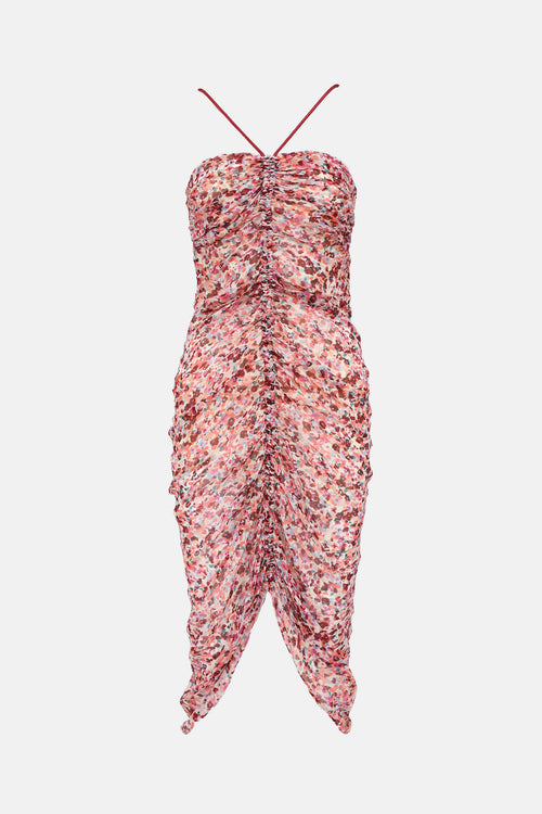 Isabel Marant Étoile Patterned Ruched Halter Dress