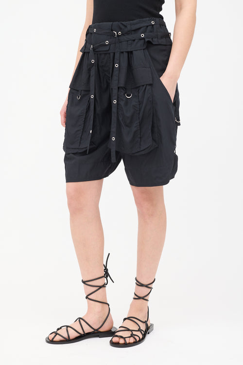 Isabel Marant SS 2024 Nylon Heidi Cargo Shorts