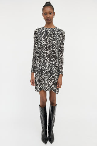 Isabel Marant Silk Sheer Printed Dress