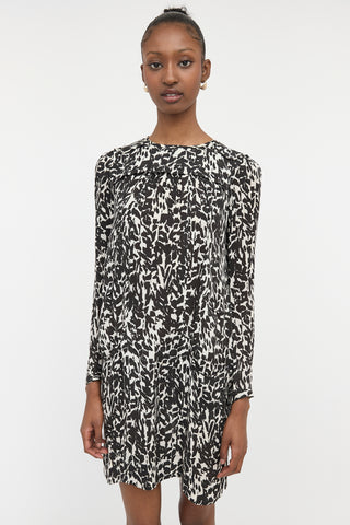 Isabel Marant Silk Sheer Printed Dress