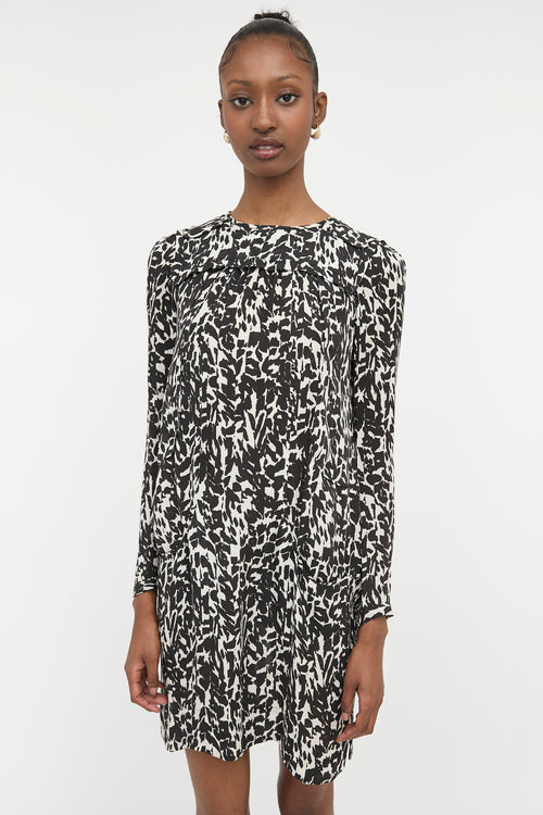 Isabel Marant Silk Sheer Printed Dress