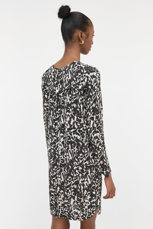 Isabel Marant Silk Sheer Printed Dress