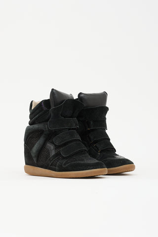 Isabel Marant Suede Bekett Sneaker Heel
