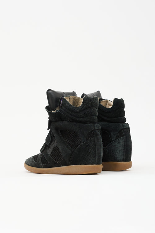 Isabel Marant Suede Bekett Sneaker Heel