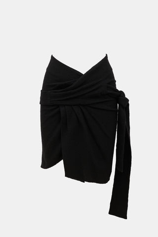 Isabel Marant Textured Wool Wrap Skirt
