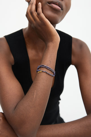 Isabel Marant Three Strand Beaded Bracelet