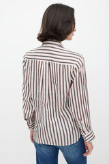 Isabel Marant White & Multicolour Striped Shirt