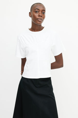 Isabel Marant White Panelled Sweetheart T-Shirt
