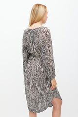 Isabel Marant X H&M Cream & Black Printed Sheer Dress