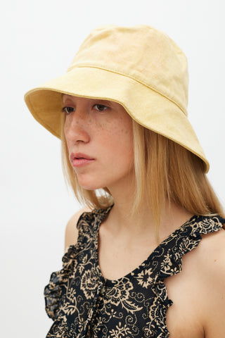 Isabel Marant Yellow Dyed Loiena Bucket Hat
