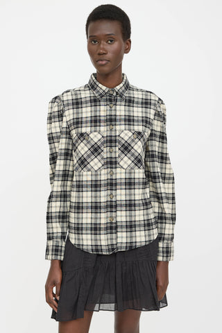 Isabel Marant Étoile Plaid Button Up Shirt