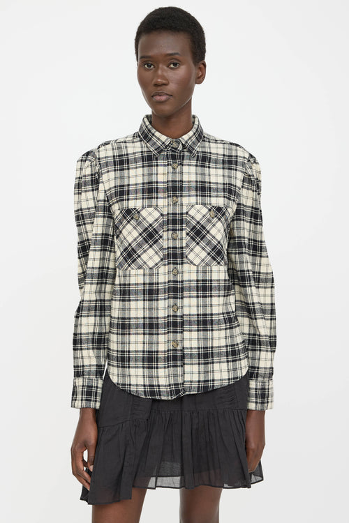 Isabel Marant Étoile Plaid Button Up Shirt