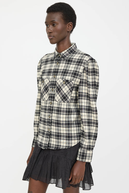 Isabel Marant Étoile Plaid Button Up Shirt