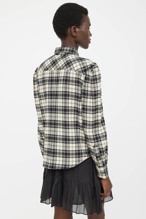 Isabel Marant Étoile Plaid Button Up Shirt