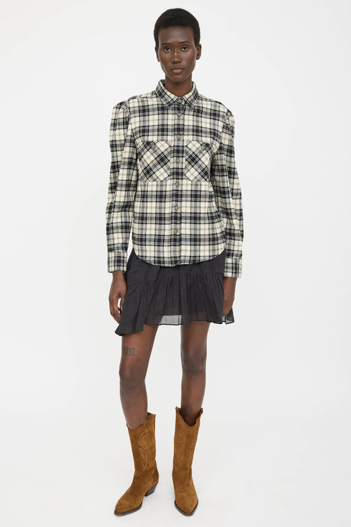 Isabel Marant Étoile Plaid Button Up Shirt
