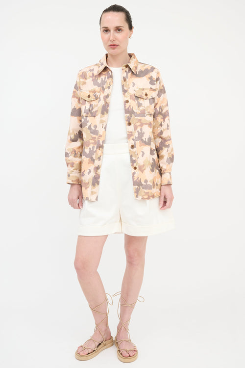 Isabel Marant Denim Eden Camo Shirt