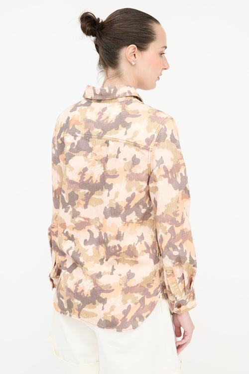 Isabel Marant Denim Eden Camo Shirt