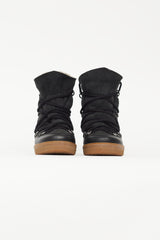 Isabel Marant Black Leather Nowles Wedge Boot