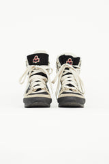 Isabel Marant Black & Beige Brendty Lace Up Boot