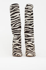 Isabel Marant White & Brown Embellished Heeled Boot