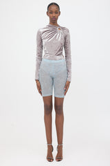 Isabel Marant Crushed Velvet Goldano Bodysuit