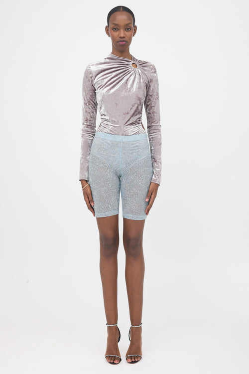 Isabel Marant Crushed Velvet Goldano Bodysuit