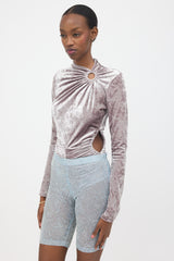 Isabel Marant Crushed Velvet Goldano Bodysuit