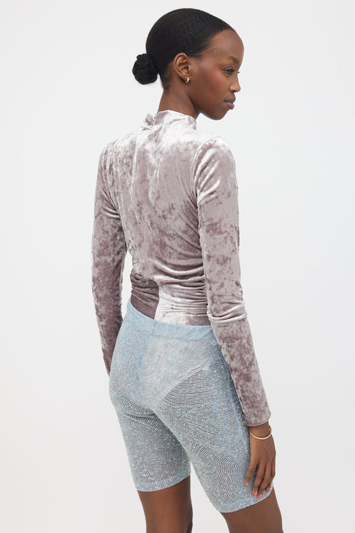 Isabel Marant Crushed Velvet Goldano Bodysuit