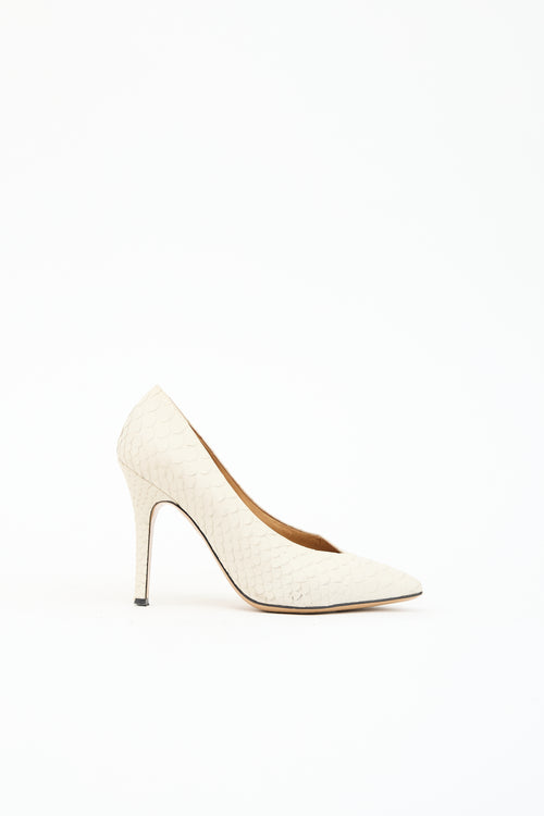 Isabel Marant Embossed Leather Pump