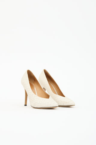 Isabel Marant Embossed Leather Pump