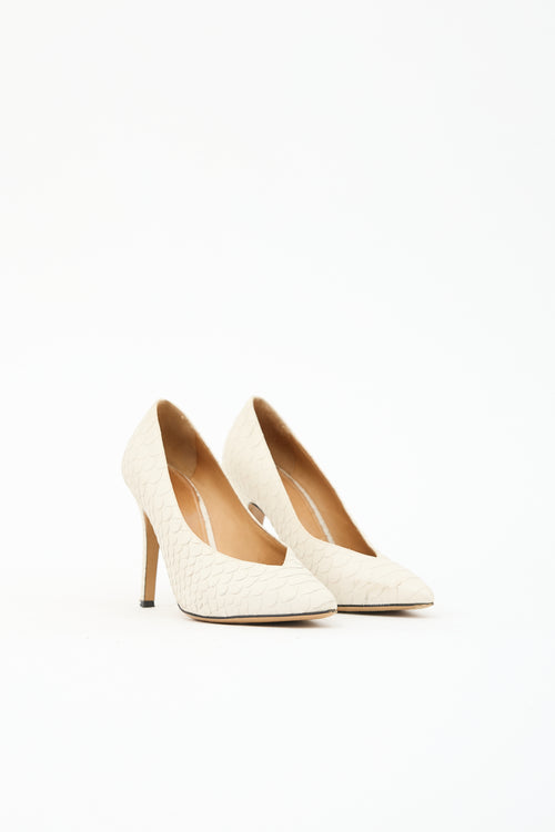 Isabel Marant Embossed Leather Pump