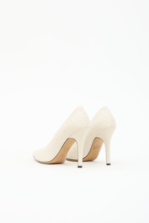 Isabel Marant Embossed Leather Pump