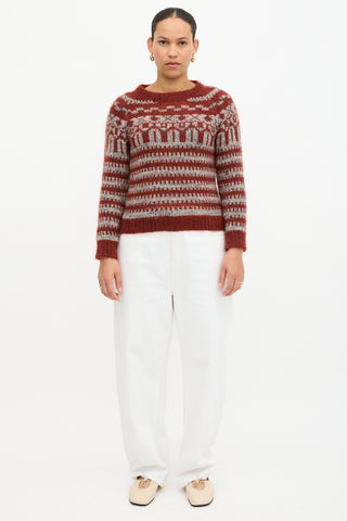 Isabel Marant Étoile Mohair & Wool Intarsia Sweater