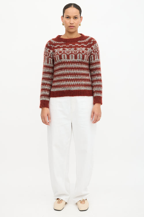 Isabel Marant Étoile Mohair & Wool Intarsia Sweater