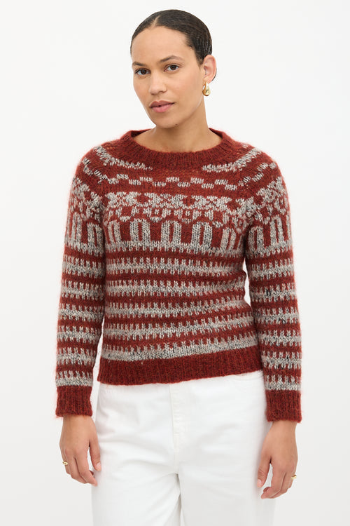 Isabel Marant Étoile Mohair & Wool Intarsia Sweater