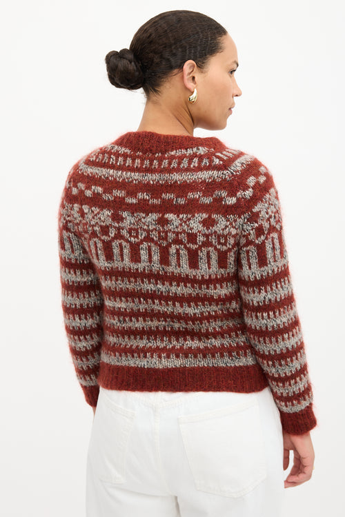 Isabel Marant Étoile Mohair & Wool Intarsia Sweater