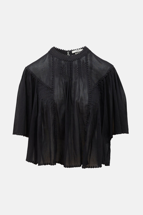 Isabel Marant Étoile Voile Embroidered Blouse