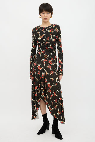 Isabel Marant Floral Asymmetrical Skirt