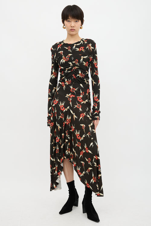 Isabel Marant Floral Asymmetrical Skirt