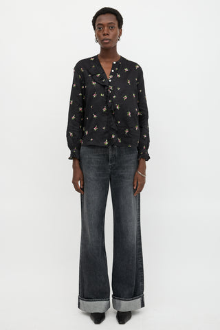 Isabel Marant Floral Embroidered Uamos Blouse