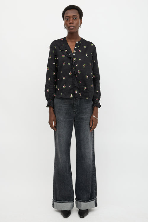 Isabel Marant Floral Embroidered Uamos Blouse