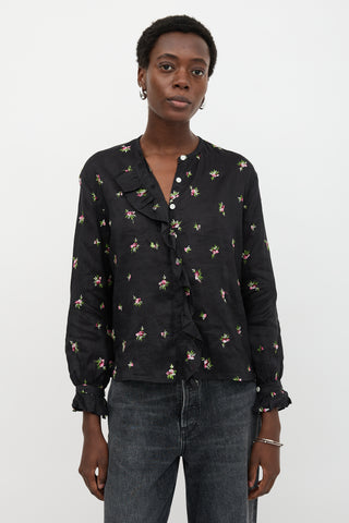 Isabel Marant Floral Embroidered Uamos Blouse