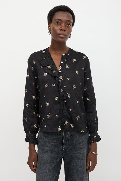 Isabel Marant Floral Embroidered Uamos Blouse