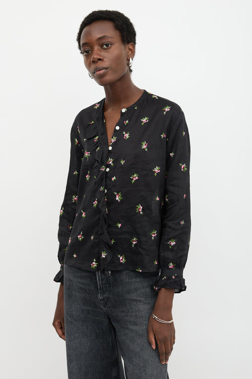 Isabel Marant Floral Embroidered Uamos Blouse
