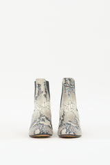 Isabel Marant Grey & Multi Textured Danelya Chelsea Boot