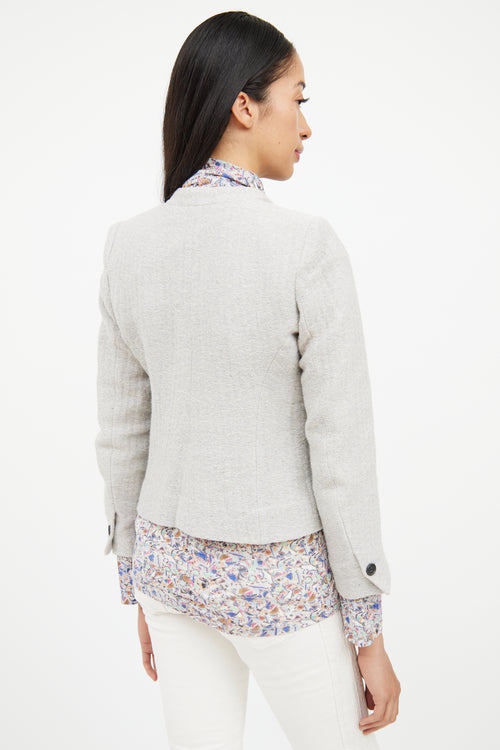 Isabel Marant Étoile Grey Button Pocket Blazer