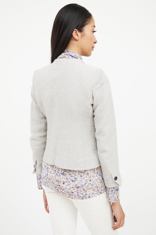 Isabel Marant Étoile Grey Button Pocket Blazer