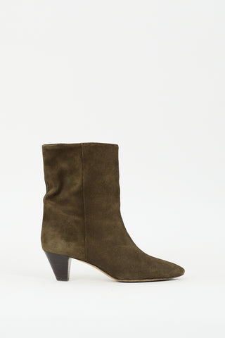 Isabel Marant Brown Suede Ankle Boot