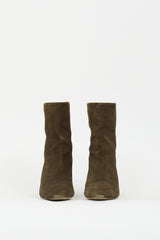 Isabel Marant Brown Suede Ankle Boot