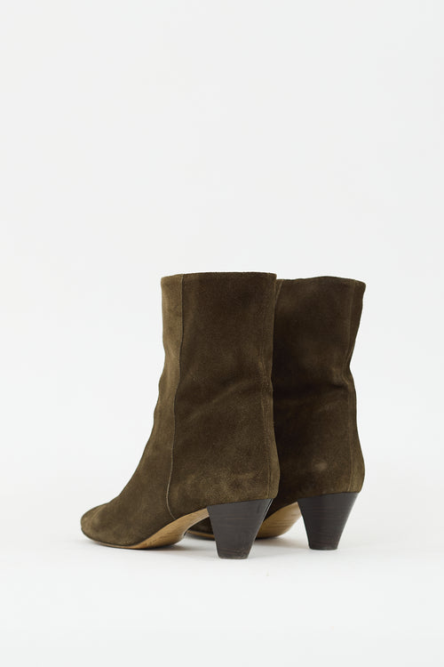 Isabel Marant Brown Suede Ankle Boot